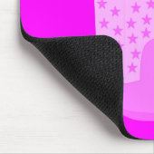 Tapis De Souris Étoiles de cowboy Boots Arrière - plan rose (Coin)