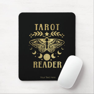 Tapis De Souris Étoiles de la phase Moon du lecteur de tarot d'or