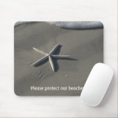 Tapis De Souris Étoiles de mer Mousepad de cadeaux de plage (Avec souris)
