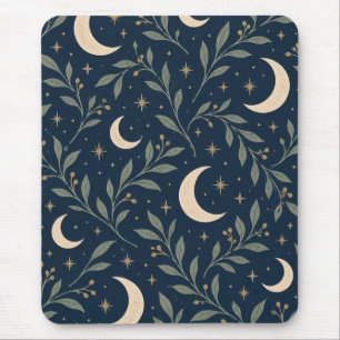 Tapis De Souris Étoiles de minuit et jardin de lune