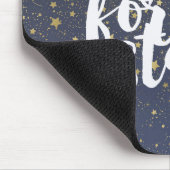 Tapis De Souris Étoiles de scintillement d'or (Coin)