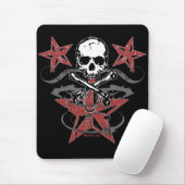 Tapis De Souris Étoiles et crâne Mousepad (Avec souris)