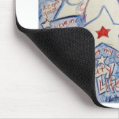 Tapis De Souris Étoiles et rayures Mousepad (Coin)