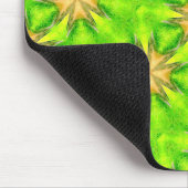 Tapis De Souris étoiles or sur mousepac vert (Coin)