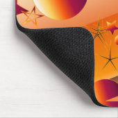 Tapis de souris Étoiles Orange (Coin)
