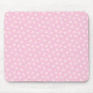 Tapis De Souris Étoiles roses jetées