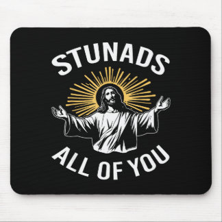 Tapis De Souris Étonnez-vous tous drôle Jésus Meme Chrétien Reli