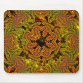 Tapis De Souris Étrange kaléidoscope jaunâtre sur l'image abstrait (Devant)