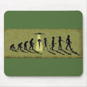 Tapis de souris étranger d'évolution
