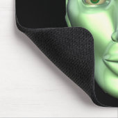 Tapis De Souris être 3D extraterrestre principal étranger Mousepad (Coin)