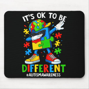 Tapis De Souris Être différent casse-tête dabbing sensibilisation