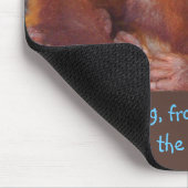 Tapis De Souris Étreinte douce trois d'ami une foule (Coin)