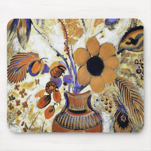 Tapis De Souris Etruscan vase with Flowers, Redon (Devant)