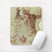 Tapis De Souris Étude de Libyan Sibyl par Michelangelo (Avec souris)