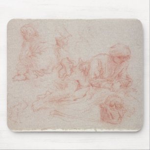 Tapis De Souris Étude d'un homme étendu