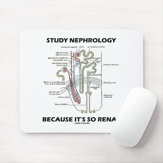 Tapis De Souris Étudiez la néphrologie parce que c'est tellement n (Avec souris)