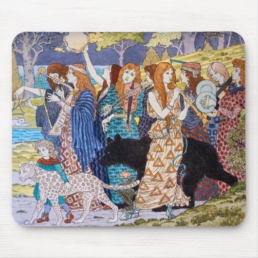 Tapis De Souris Eugene Grasset - Panneau Décoratif Harmonie (Devant)