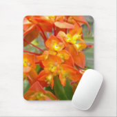 Tapis De Souris Euphorbe orange Mousepad (Avec souris)