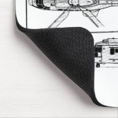 Tapis De Souris Eurocopter-Super-Puma-SA-33 (Coin)