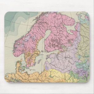 Tapis De Souris Europe - Carte géologique de l'Europe
