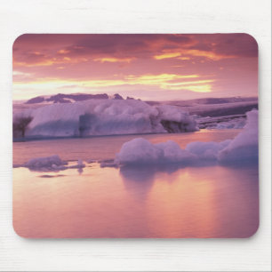 Tapis De Souris Europe, Islande, lagon de Jokulsarlon