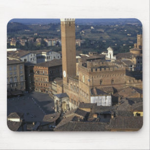 Tapis De Souris Europe, Italie, Sienne. Aperçu de la ville