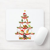 Tapis De Souris Évaluation drôle d'éclairage de Noël Évaluation d' (Avec souris)