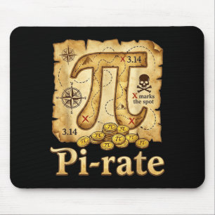Tapis De Souris Évaluez le jour des pirates 314 maths tarte aux ma