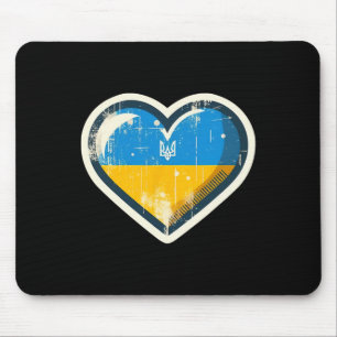 Tapis De Souris Éventail ukrainien vintage Bynner Drapeau de l'Ukr