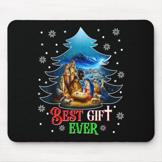 Tapis De Souris Ever Christmas Jesus Nativity Scene Merry Christma (Devant)