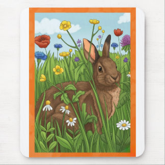 Tapis De Souris Every Bunny Loves Flowers