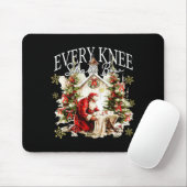 Tapis De Souris Every Knee Shall Bow Jesus Birth Christian Santa C (Avec souris)