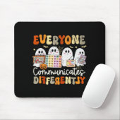 Tapis De Souris Everyone Communicates Differently Halloween Slp Sp (Avec souris)
