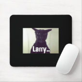 Tapis De Souris Evil Larry Meme Larry Cat Meme mèmes maudits Brain (Avec souris)