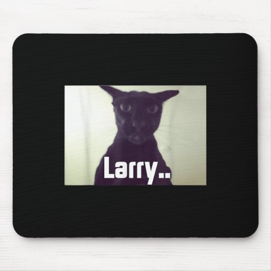 Tapis De Souris Evil Larry Meme Larry Cat Meme mèmes maudits Brain (Devant)