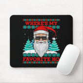 Tapis De Souris Evil Santa Where's My Favorite Ho Funny Ugly Chris (Avec souris)