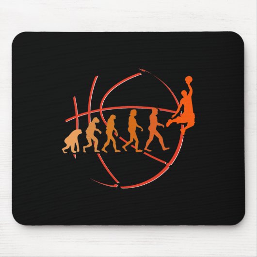 Tapis De Souris Evolution Basketball Player Ball Game Hos (Devant)