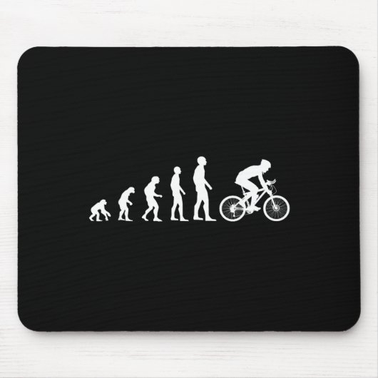 Tapis De Souris Evolution Bike Man Humour Cyclist Funny (Devant)