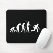 Tapis De Souris Évolution de bowling de l'homme au lanceur (Avec souris)