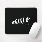 Tapis De Souris Évolution de boxe kickboxing Combat de boxe Boxeur (Avec souris)