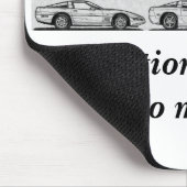 Tapis De Souris Évolution de la Corvette (Coin)