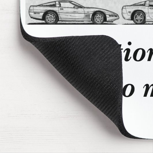 Tapis De Souris Évolution de la Corvette (Coin)