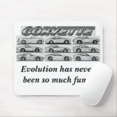 Tapis De Souris Évolution de la Corvette (Avec souris)