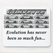 Tapis De Souris Évolution de la Corvette (Devant)