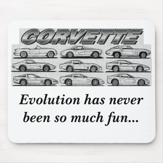 Tapis De Souris Évolution de la Corvette (Devant)