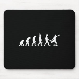 Tapis De Souris Évolution de l'homme - Amoureux du football Joueur