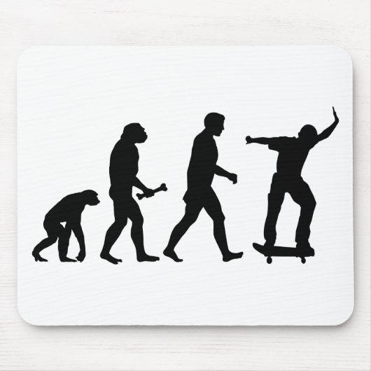 Tapis De Souris Évolution de planche à roulettes (Devant)