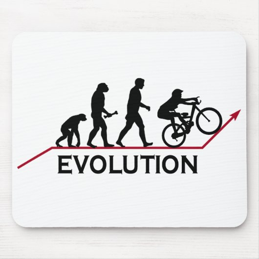 Tapis De Souris Évolution de vélo de montagne (Devant)