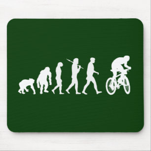 Tapis De Souris Évolution des cyclistes faisants du vélo de