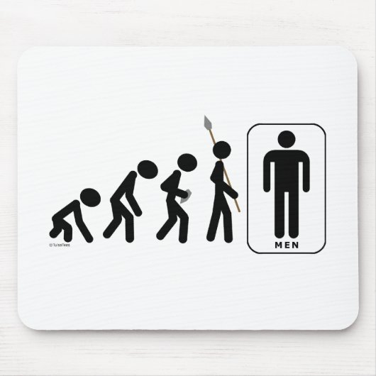 Tapis De Souris Évolution des hommes (Devant)